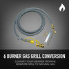 Permasteel 6  Burner Conversion Kit Conventional SB+Rotisserie For PG-40602SRL