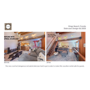 Lake Tahoe Condo Custom Staircase Design