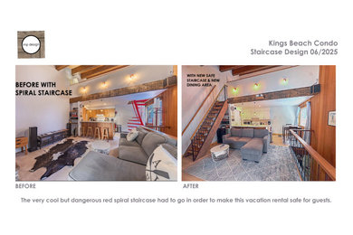 Example of a small loft-style family room design in Other