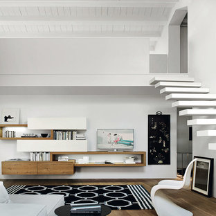 75 Beautiful Contemporary Family Room With A Metal Fireplace Pictures Ideas June 2020 Houzz