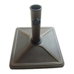 Hampton Bay Universal Patio Umbrella Base, Intimate Brass - Outdoor Umbrella Accessories