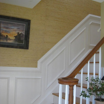 Stairway Wainscoting & Painting