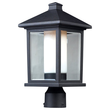 Z-Lite 523PHM Mesa 1 Light Outdoor Post Light - Black