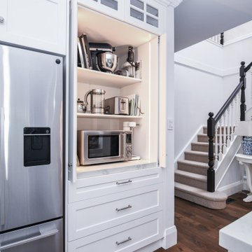 Hamptons Kitchen with Appliance Cabinet