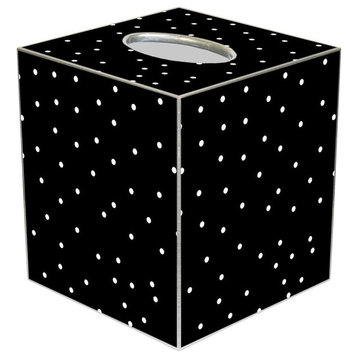 TB1106 - Black & White Tiny Dot Tissue Box Cover