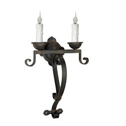 SC-162  Custom Hand Made Iron Sconce - Wall Sconces