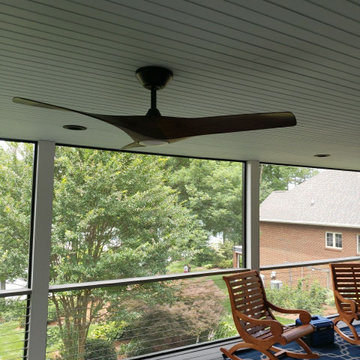 Relaxing Waterside Exterior Remodel, Screen Porch Addition