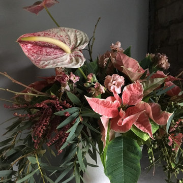Slow Flowers December 2019 Design Inspiration: Holiday Florals w/ Poinsettias