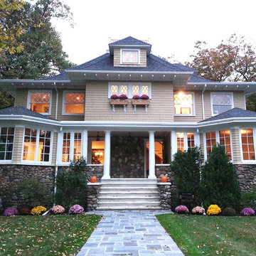 Park Street house front facade after
