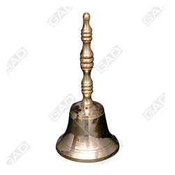 BELL WITH HANDLE GOLD POLISHED - Home Accessories & Decor