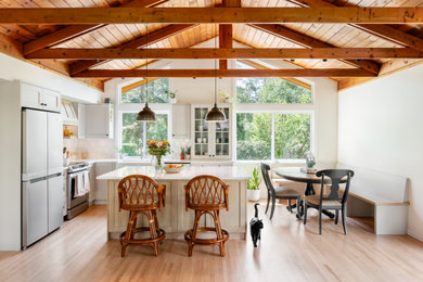 Kitchen - farmhouse kitchen idea in Other
