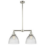 Innovations Lighting - 2-Light Seneca Falls 22" Chandelier, Polished Nickel - One of our largest and original collections, the Franklin Restoration is made up of a vast selection of heavy metal finishes and a large array of metal and glass shades that bring a touch of industrial into your home.