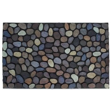 Pebbles Printed Flocked Doormat 18X30