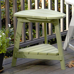 Carolina Preserves C040 Green Outdoor Polymer Side Table - Outdoor Side Tables