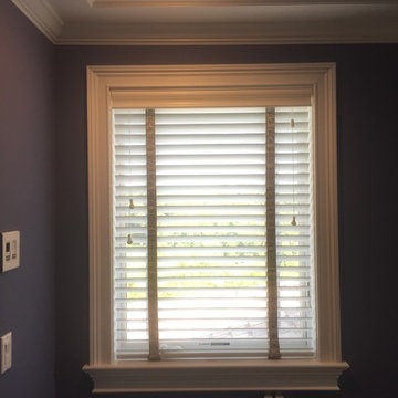 Hunter Douglas Wood Blinds with Decorative Tape