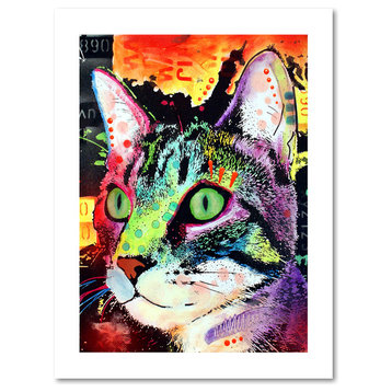 Dean Russo 'Curiosity Cat' Paper Art, 18x24, 18x24