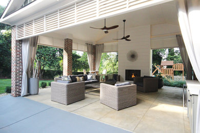 Inspiration for a transitional patio remodel in Charlotte
