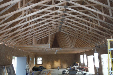 Inspiration for a craftsman home design remodel in Chicago