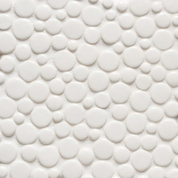 Vibe Orbit Mosiac Field in White Gloss - Wall And Floor Tile