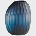 Cyan Design - Cyan Design Large Edmonton Vase, Blue - -Blue Finish
