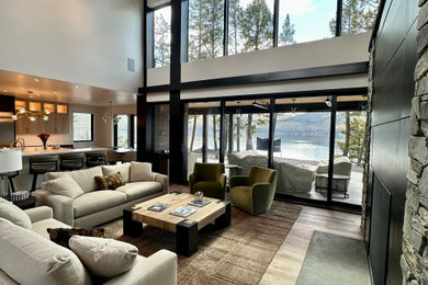 Inspiration for a living room remodel in Other