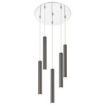 Z-LITE - Z-LITE 917MP12-PBL-LED-5RCH 5 Light Island/Billiard - Z-LITE 917MP12-PBL-LED-5RCH 5 Light Island/BilliardThe windchime-inspired silhouette of this five-light pendant light is stunning in a living room. The modern silhouette features a pearl black finish and elongated details.Style: ModernCollection: ForestFrame Finish: Pearl BlackFrame Material: SteelShade Finish/Color: Pearl BlackShade Material: SteelDimension(in): 13.5(W) x 12(H)Cord/Wire Length: 118"Bulb: (5)5W LED-Integrated Base(Included),DimmableLED Source Lumen: 2250LED Delivered Lumen: 1200LED Color Temperature: 3045�75K LED Color Rendering Index(CRI): CRI>80UL Classification/Application: ETL/CETL Certified/Damp