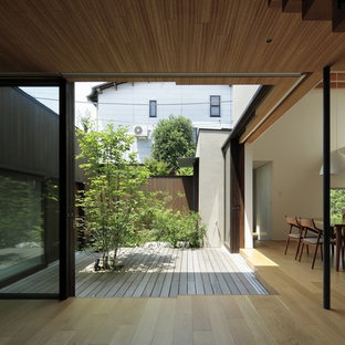 東京23区のアジアンスタイルのおしゃれなデッキの写真