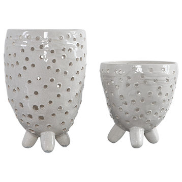 Milla Mid-Century Modern Vases, Set of 2