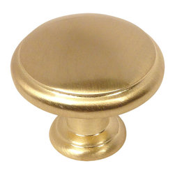 Cosmas - Cosmas 5422BB Brushed Brass Cabinet Knob - Cabinet And Drawer Knobs