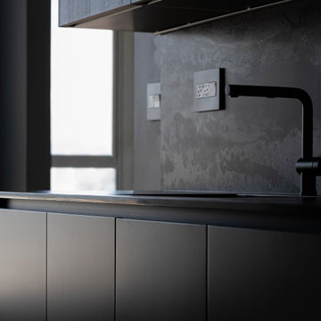 Black kitchen