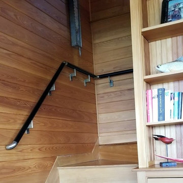 Satin Black Stair Railing