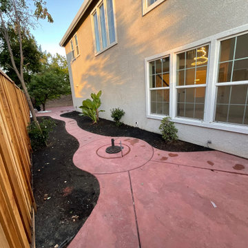 concrete driveway & walkway .D