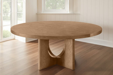 Example of a trendy dining room design in New York