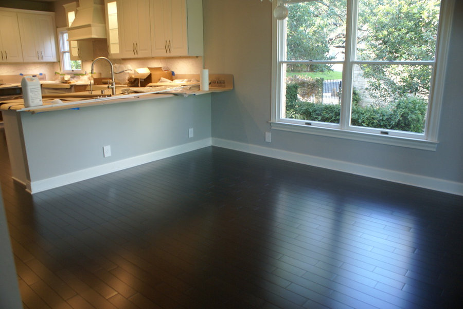 Westlake dark wood floors