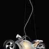 Motorcycle Satin Nickel Pendant