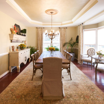 Vintage Meets Shabby Chic Dining Room Design