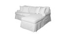 Horizon Sleeper Sofa and Chaise, Slip Cover Set Only, Warm White