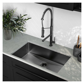 Kraus KHU103-32 Standart Pro 32 16 Gauge Undermount 60/40 Double Bowl Stainless Steel Kitchen Sink