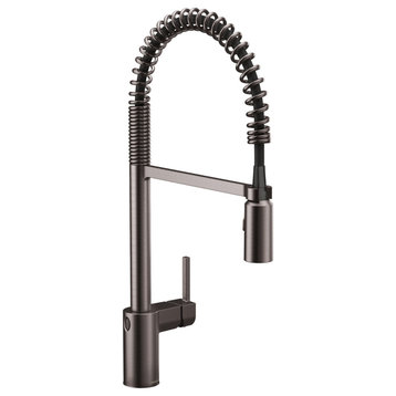 Moen One-Handle Pulldown Kitchen Faucet Black Stainless, 5923EWBLS
