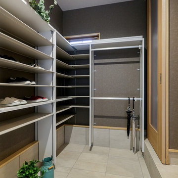 大容量のシューズクローク