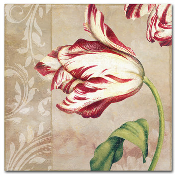 Color Bakery 'Peppermint Tulips II' Canvas Art, 14"x14"