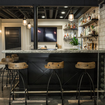 Rustic Basement Remodel