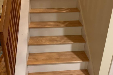 Inspiration for a timeless staircase remodel in Boston