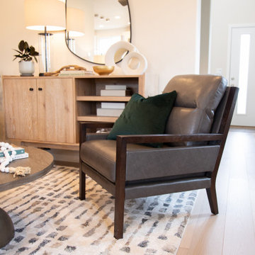 Perry Park Accent Chair and Koda Coffee Table in a Warm Contemporary Living Room