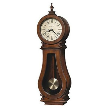 Howard Miller Arendal Chiming Pendulum Wall Clock - Tuscan Cherry Finish
