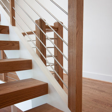 Project #48 | Contemporary Staircase with Warm Tones