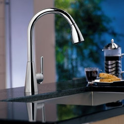 Moen Ascent Chrome one-handle high arc pulldown kitchen faucet - Kitchen Faucets