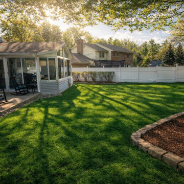 Sod Lawn Installation Delmar Backyard