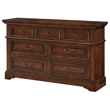 American Woodcrafters Stonebrook Dresser, Tobacco 7800-270