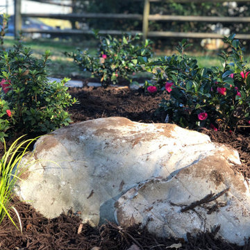 Pet memorial garden and patio